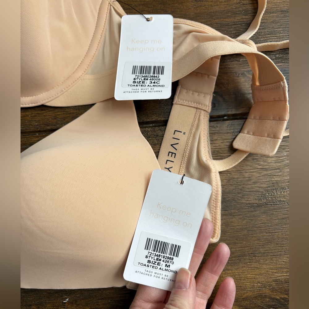 LIVELY Women's Toasted Almond Bra - 2 for 1!!